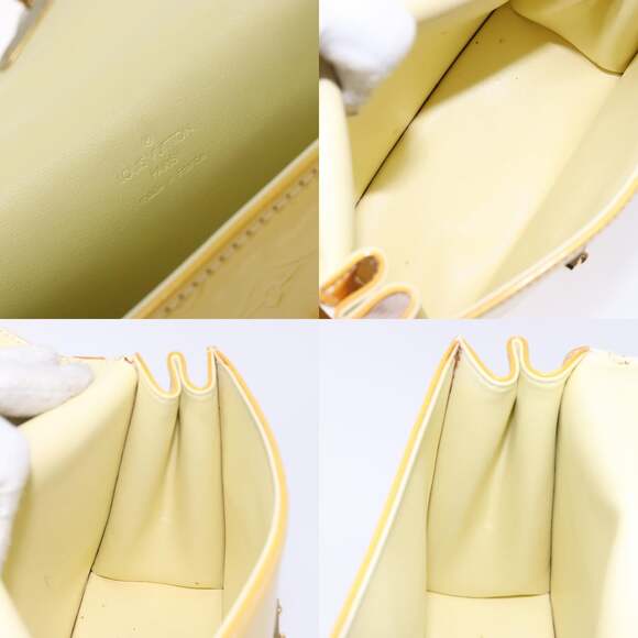 LOUIS VUITTON Monogram Vernis Spring Street Bag Lime Yellow M91068 - Picture 12 of 13